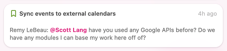 Context-rich updates showing detailed notification information without needing to dig deeper