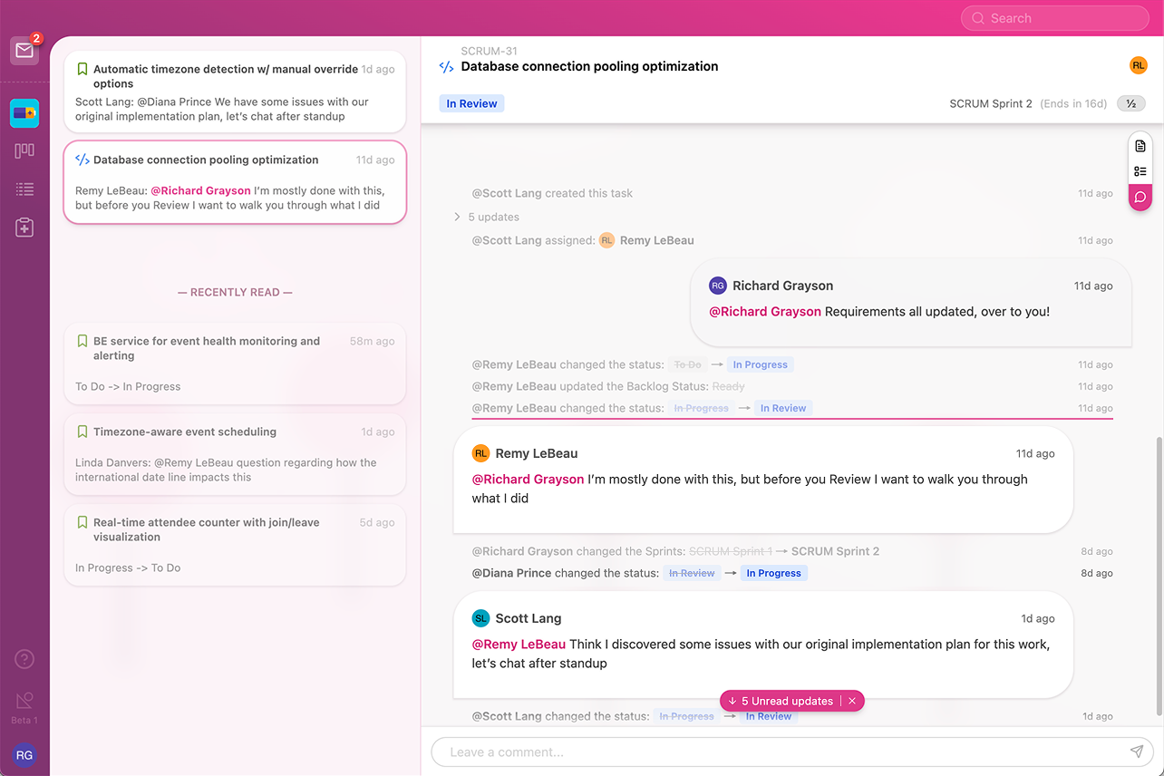 Inbox View - Triage and manage incoming requests